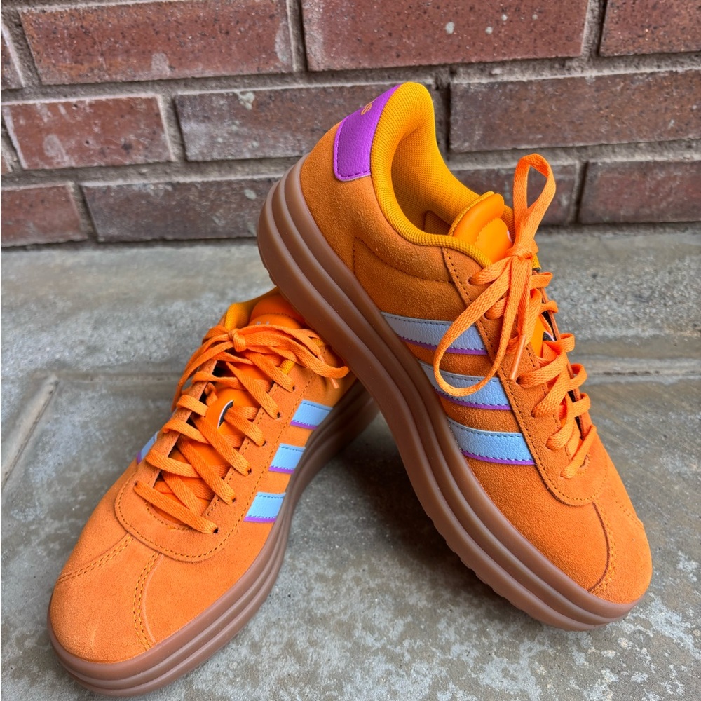 adidas Orange and Purple Women's Sneakers
